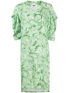 MM6 Maison Margiela платье с геометричным принтом