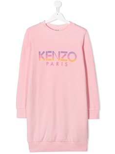 Kenzo Kids платье-толстовка с логотипом