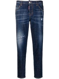 Dsquared2 джинсы скинни с заклепками