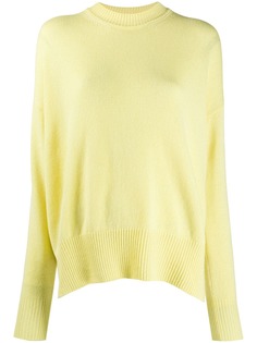 Jil Sander кашемировый джемпер с приспущенными плечами