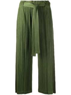 Pleats Please Issey Miyake укороченные плиссированные брюки