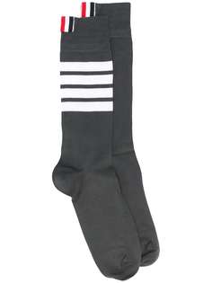Thom Browne носки в рубчик с полосками 4-Bar