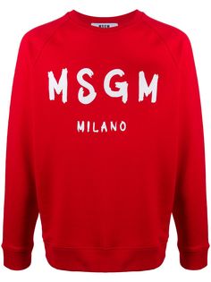 MSGM толстовка с круглым вырезом и логотипом