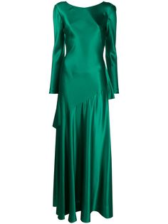 Alberta Ferretti расклешенное платье с V-образным вырезом на спине