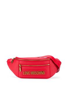 Love Moschino поясная сумка с логотипом