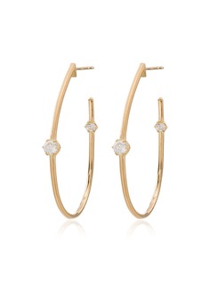 Jade Trau золотые серьги-кольца Duet с бриллиантами