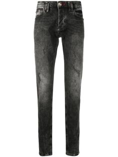 Philipp Plein джинсы Outline Skull Straight Cut
