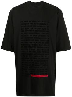 Rick Owens DRKSHDW футболка с надписью