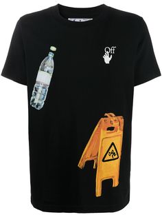 Off-White футболка с графичным принтом