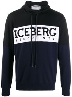 Iceberg худи с логотипом и вставками