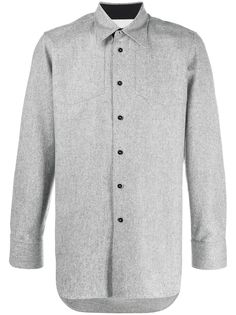 Jil Sander рубашка с заостренным воротником
