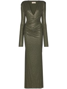 Alexandre Vauthier платье с кристаллами