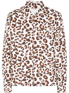 Reception куртка-рубашка Club с леопардовым принтом