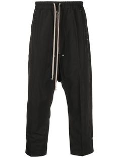 Rick Owens укороченные брюки с низким шаговым швом