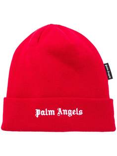 Palm Angels шапка бини с логотипом