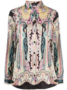 Etro рубашка на пуговицах с узором