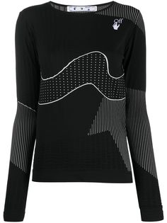 Off-White топ с абстрактным узором
