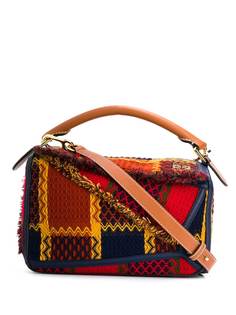Loewe маленькая сумка Puzzle в клетку тартан