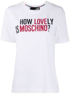Love Moschino футболка с логотипом