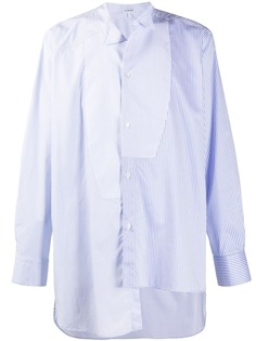 Loewe полосатая рубашка асимметричного кроя