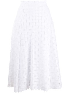 Michael Michael Kors кружевная юбка миди с цветочным узором