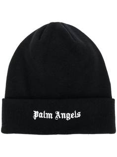 Palm Angels шапка бини с вышитым логотипом