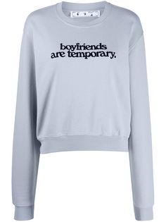 Off-White толстовка с надписью
