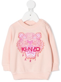 Kenzo Kids толстовка с вышивкой Tiger