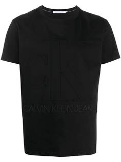 Calvin Klein Jeans футболка с фактурным логотипом