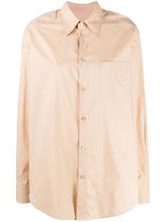 MM6 Maison Margiela рубашка оверсайз с длинными рукавами