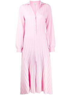 Temperley London трикотажное платье миди в рубчик