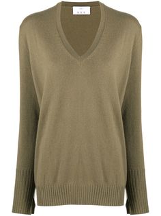 Allude джемпер свободного кроя с V-образным вырезом