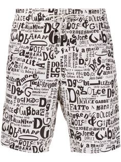 Dolce & Gabbana плавки-шорты с графичным принтом