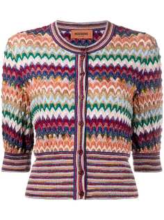 Missoni кардиган с узором зигзаг и эффектом металлик