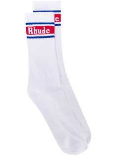 Rhude носки с логотипом