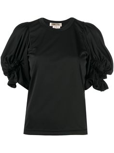 Comme Des Garçons футболка с оборками на рукавах