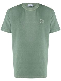 Stone Island футболка с нашивкой-логотипом