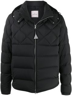Moncler куртка с капюшоном и стегаными вставками