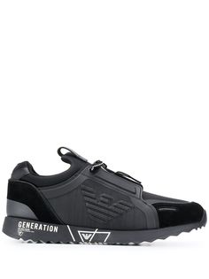Emporio Armani кроссовки со вставками