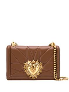Dolce & Gabbana стеганая сумка через плечо Devotion среднего размера