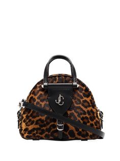 Jimmy Choo мини-сумка Vareene с леопардовым принтом