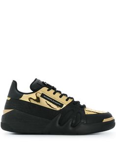 Giuseppe Zanotti массивные кроссовки с эффектом металлик