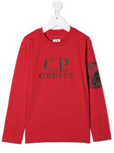 C.P. Company топ с длинными рукавами и логотипом