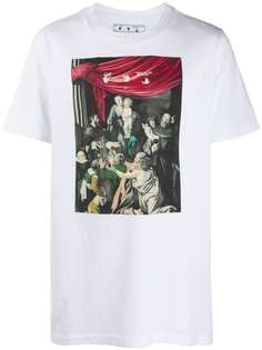 Off-White футболка с принтом Caravaggio