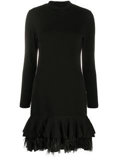 Alberta Ferretti платье мини с оборками