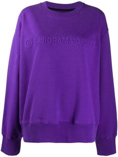 MM6 Maison Margiela толстовка с тисненым логотипом