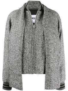 MSGM куртка-бомбер в полоску