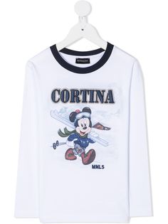 Monnalisa футболка Mickey Mouse с длинными рукавами