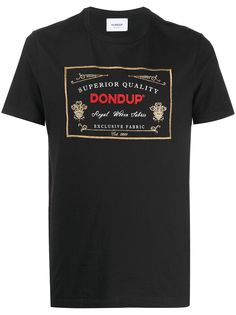 Dondup футболка с вышитым логотипом