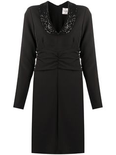 Blumarine платье мини с декорированным воротником